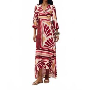 NEW CACAY thalia puff sleeve dress in light beige